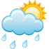 Polojasno, odpoledne déšť. Teploty 6/14 °C.